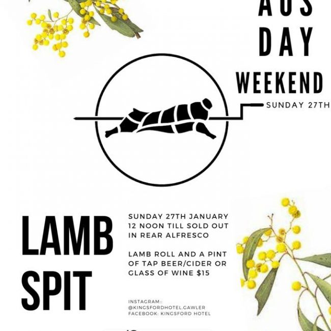 Aus Day Weekend Lamb Spit
