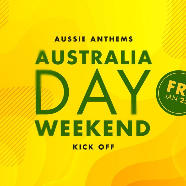 Australia Day Weekend &#8211; Aussie Anthems!