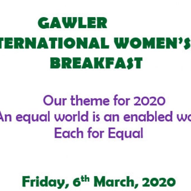 Gawler International Woman&#8217;s Day Breakfast