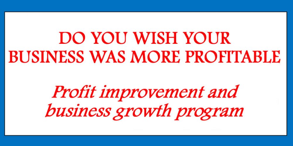Profit Improvement and Business Growth Program