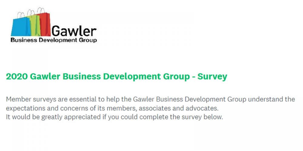 2020 Gawler Business Development Group – Survey